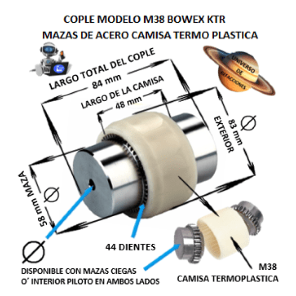 Product M-38 COPLE BOWEX KTR COMPLETO EXTERIOR 83mm LARGO 84mm M-38-COPLE-BOWEX-KTR-CAMISA-TERMOPLASTICA-OSUNA-BALERO-UNIVERSO-DE-REFACCIONES.png