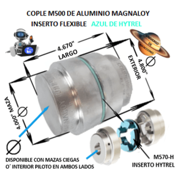 Product M500-H MAGNALOY COPLE DE ALUMINIO INSERTO AZUL EXTERIOR 4.800” LARGO 4.670″ M500-H-COPLE-MAGNALOY-INSERTO-AZUL-M570-H-OSUNA-BALERO-UNIVERSO-DE-REFACCIONES.png