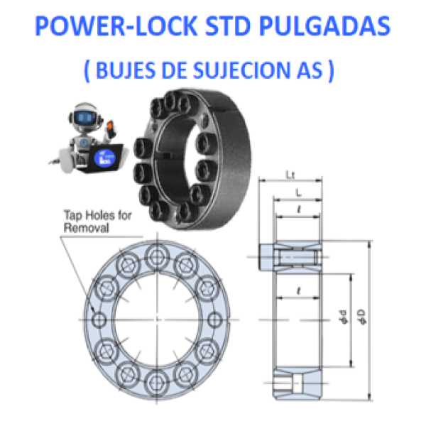 Product L2 AS POWER-LOCK TSUBAKI INTERIOR d: 2.000” EXTERIOR D: 3.346” LARGO L: 0.945” ANCHO Lt: 1.260” POWER-LOCK-PL-AS-TOLLOK-TLK-SIT-LOCK-SLD-BUJES-DE-SUJECION-OSUNA-BALERO-OBD-SHAFT-LOCKING-DEVICES-STD-INCH.png