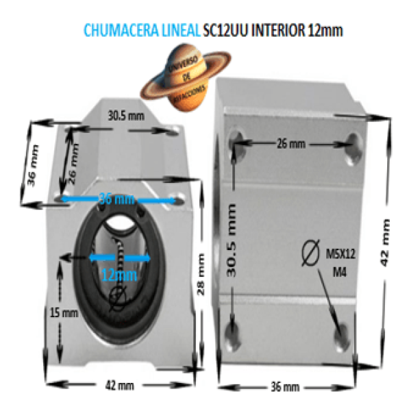 Product SC12UU CHUMACERA ECONOMIC LINEAL BASE CERRADA INTERIOR12mm SC12UU-CHUMACERA-LINEAL-3D-CNC-UNIVERSO-DE-REFACCIONES-UDR-OBD-SCS12UU-OSUNA-BALERO.png