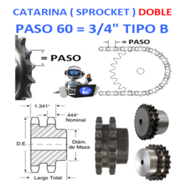 Product D60B20 CATARINA DOBLE PASO 60 DE 20 DIENTES EXTERIOR 5.190″ SPROCKET-CATARINA-PASO-60-DOBLE-TIPO-B-OSUNA-BALERO-OBD-D60B.png