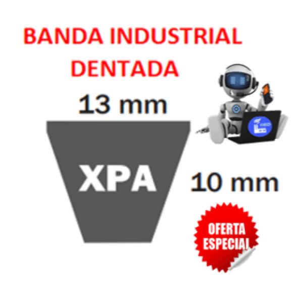 Product XPA1632 BANDA DENTADA MARCA GATES ANCHO 13mm LARGO 1632mm XPA-BANDA-DENTADA-MARCA-GATES-OSUNA-BALERO-UNIVERSO-INDUSTRIAL-OFERTA.png